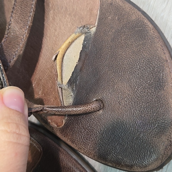 Aetrex Women Brown Beaded Thong Sandals Shoes Sz 39/8.5 - Picture 4 of 14